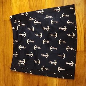 Jcrew blue nautical women's skirt size 00